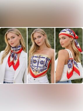 HERMES SCARF VINTAGE “Harnais des Presidents” 35.5” x 35.5”